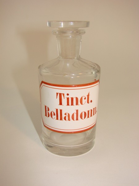 Alte Apothekenflasche Tinct. Belladonn.