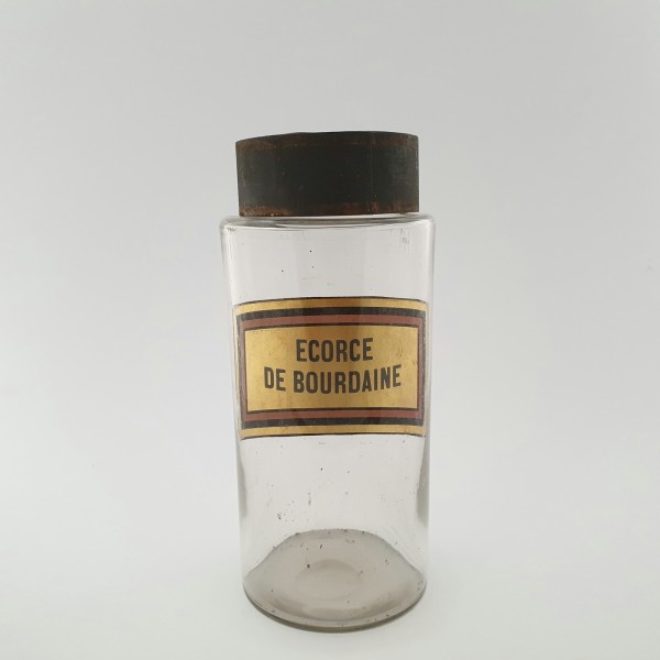 Apothekengefäss / Apothekenflasche "Ecore de Bourdaine", Frankreich,19.Jh.