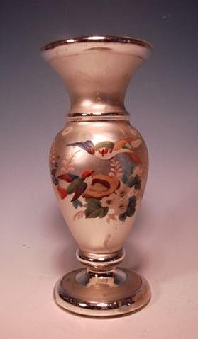 Bauernsilber / Silberglas Vase. Böhmen, 19.Jh.