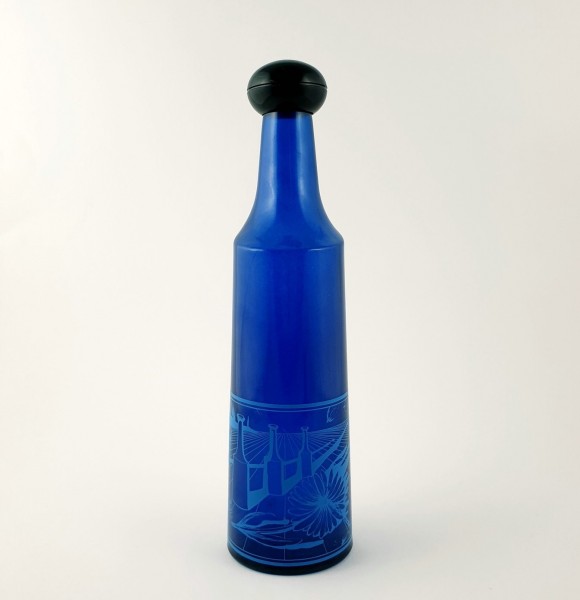 Flasche / Likörflasche mit Salvador Dali Motiv / Nr. 3, signiert.
