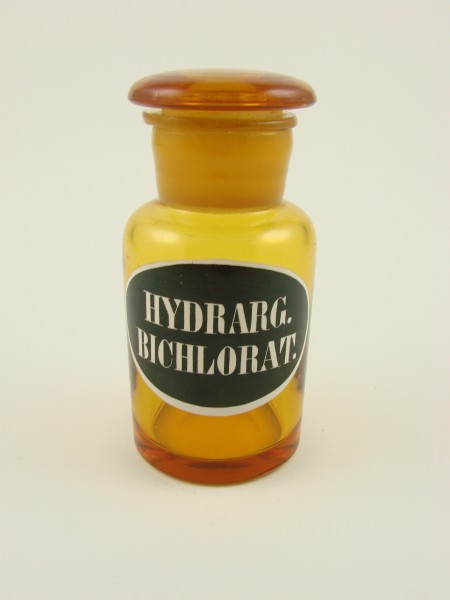 Apothekenflasche HYDRARGBICHLORAT:, 19.Jh.