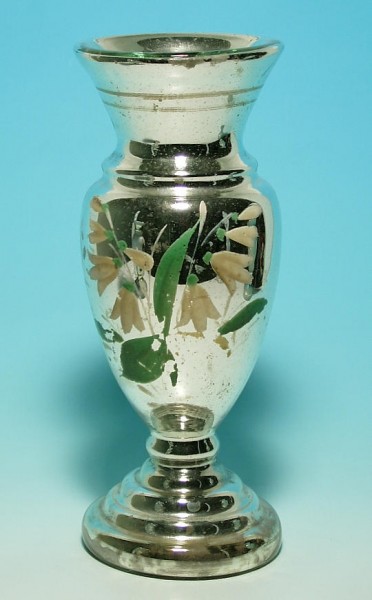 Bauernsilber / Silberglas Vase. Böhmen, 19.Jh.