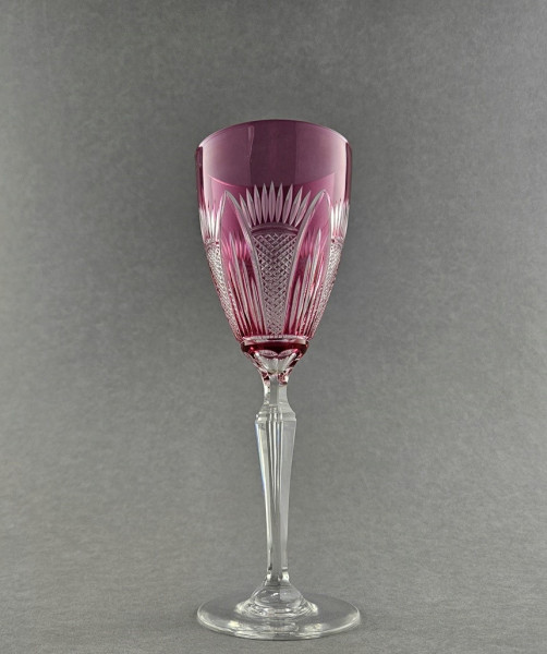 Jugendstil - Römer / Weinglas, goldrubin überfangen, um 1900.