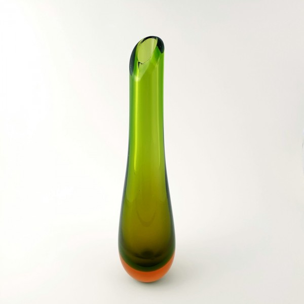 WMF - Glas Vase, überfangen. 1950er Jahre