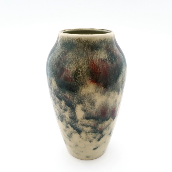 Art Deco - Vase, Keramik mit Ochsenblutglasur. WMF, Entwurf Helga Conitz, 30er Jahre.