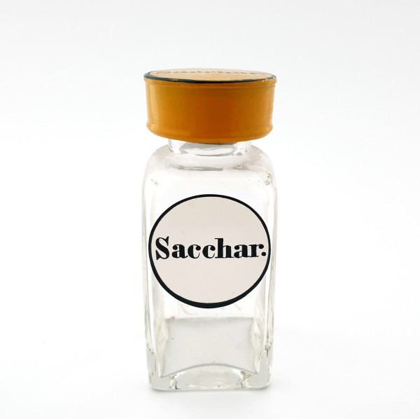 Apothekenflasche "Sacchar.", 19.Jh.