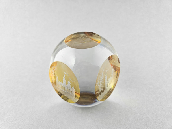 Ansichten-, Andenken-, Paperweight / Briefbeschwerer von Merseburg / Weissenfels / Naumburg / Halle.
