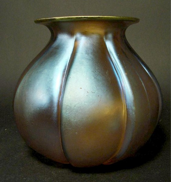 Art Deco - Vase. Karl Wiedmann / Dekortechnik. WMF Myra Kristall, 1930er Jahre.
