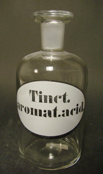 Apothekenflasche Tinct. aromat. acid.